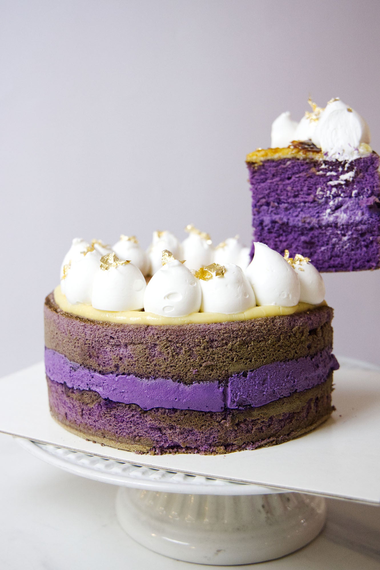 Ube Creme Brûlée Whole Cake - 8 inches (LEAD TIME: 1  Day)