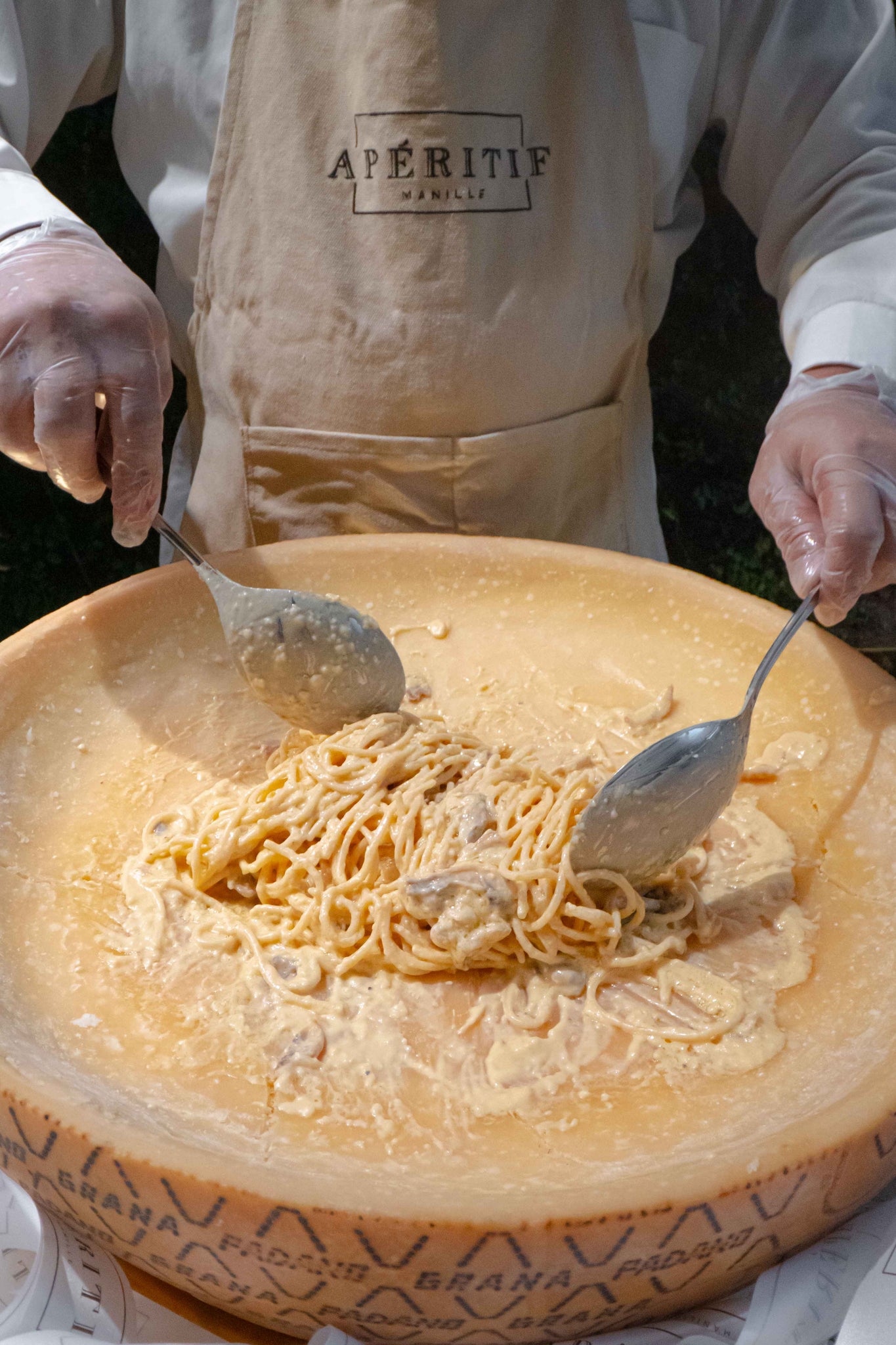 Truffle Pasta Tossed On Cheese Wheel (LEAD TIME: 1 Day)